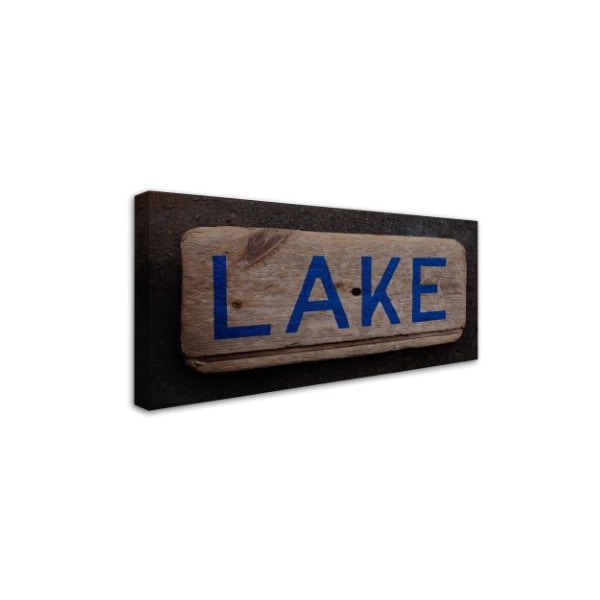 Nicole Dietz 'Lake Sign' Canvas Art,24x47